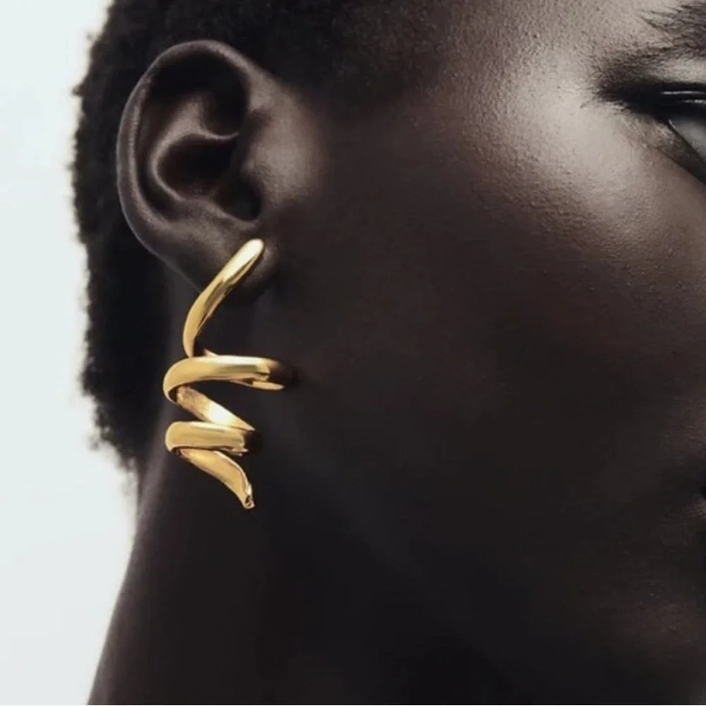 NWT Gold Spiral Earrings ✨✨